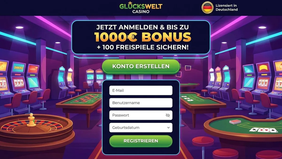 Mit Bonus registrieren